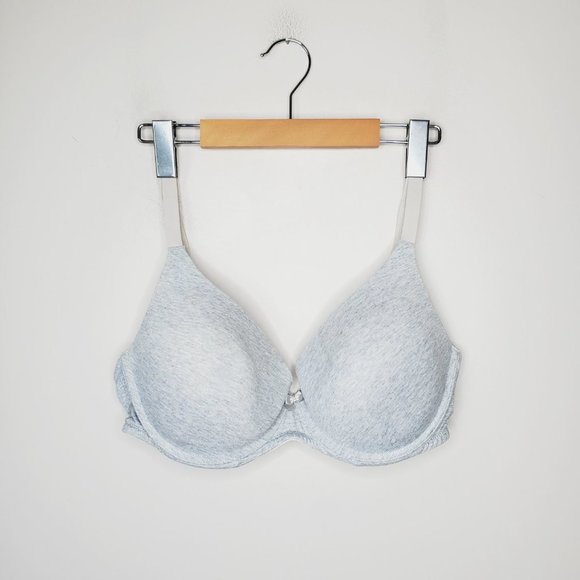 LA VIE EN ROSE Grey Lined Classic T-Shirt Bra - Picture 2 of 7